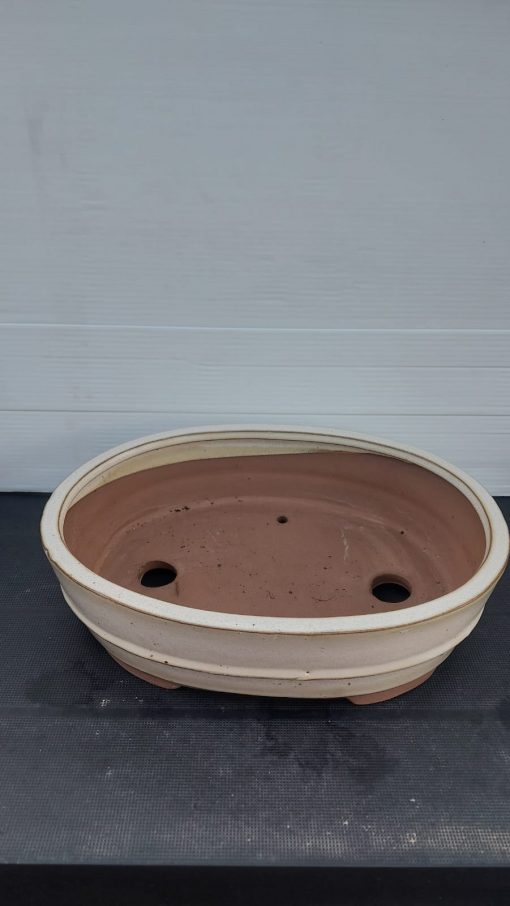 White Oval Glazed Bonsai Pot (26cm) 5 WhatsApp Image 2022 04 18 at 17.09.28 scaled